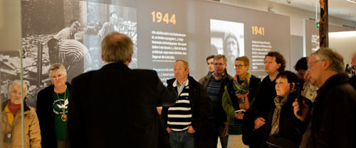 Reiseledere på kurs i Sachsenhausen