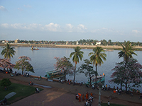 Solnedgang Mekong